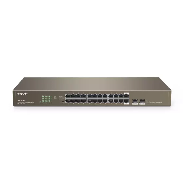 24-Port Gigabit Unmanaged Network Switch with 2x SFP Slots | TEG1024F 3