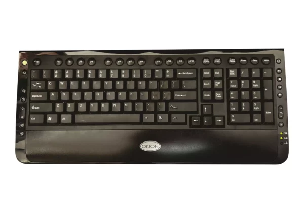 USB Multimedia Keyboard | 23 Multimedia Quick keys | Okion Freetronic | Black 3