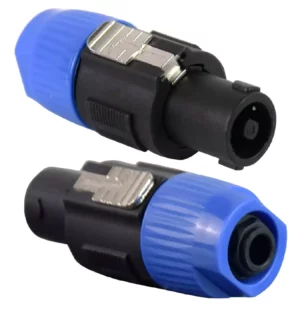 Male Speakon Connector to 6.35mm Female for Professional Microphone Audio Systems