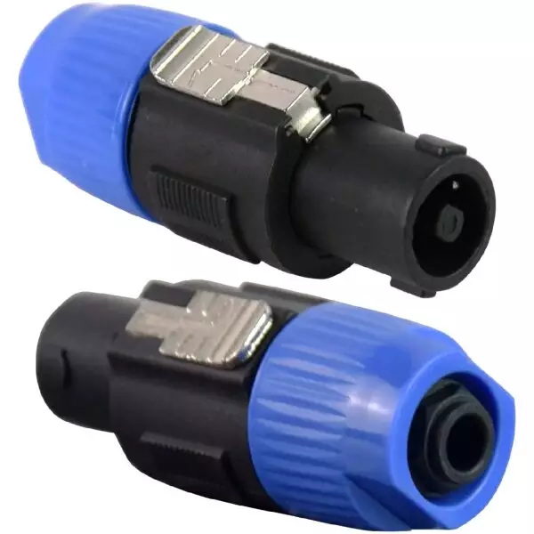 Male Speakon Connector to 6.35mm Female for Professional Microphone Audio Systems 2