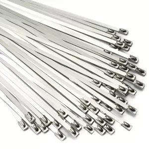 20 Pack Heavy Duty Stainless Steel Cable Ties | Up to 80Kg Tension Strength per cable tie