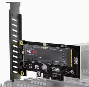 M-Key M.2 NVME to PCIE 4x Adapter Card for M.2 Solid State Drive | M.2 SSD GEN 1 - GEN5 Supported